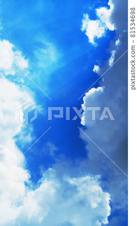 Summer blue sky and cloud landscape 81534698
