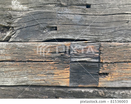 Wooden walls of an old wooden building Wooden walls of an old wooden building 81536003