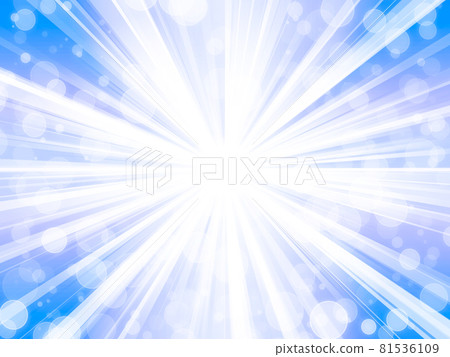 徑向集中線耀斑藍色背景背景素材 81536109