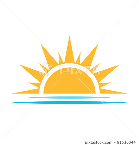 A half sun is setting downwards icon vector sunset concept for graphic design, logo, website, social media, mobile app, UI illustration A half sun is setting downwards icon vector sunset concept for graphic design, logo, website, social media, mobile app, UI illustration 81536344
