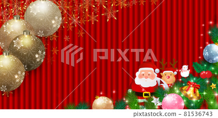 Christmas fir tree Santa Claus background Christmas fir tree Santa Claus background 81536743