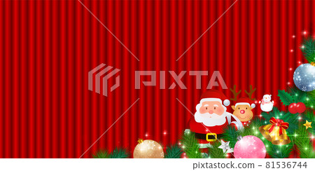 Christmas fir tree Santa Claus background Christmas fir tree Santa Claus background 81536744