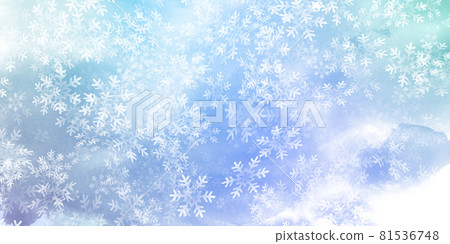 聖誕節雪冬天背景 81536748
