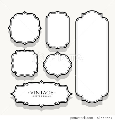 empty vintage labels set of six 81538665