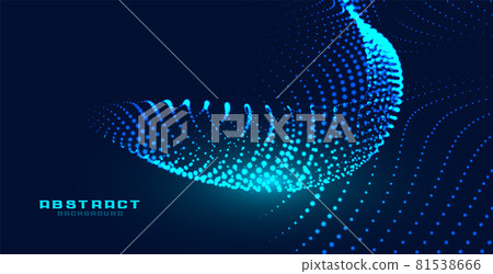 dynamic particles glowing wave effect background 81538666