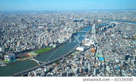 [Aerial view] View of Tokyo from the sky 02 81539300