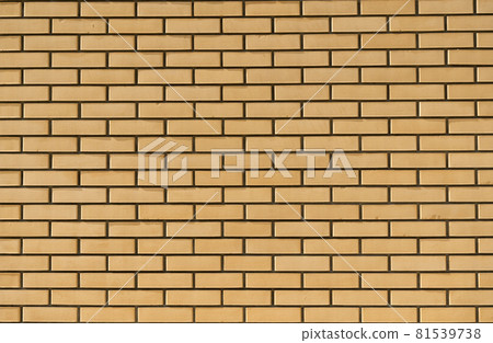 New brick wall background. Clean, neat, new brickwork surface 81539738