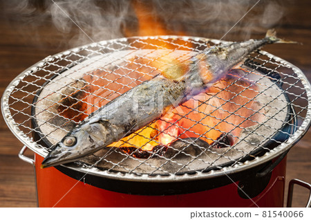 Grilled saury with salt pacific saury Grilled saury with salt pacific saury 81540066