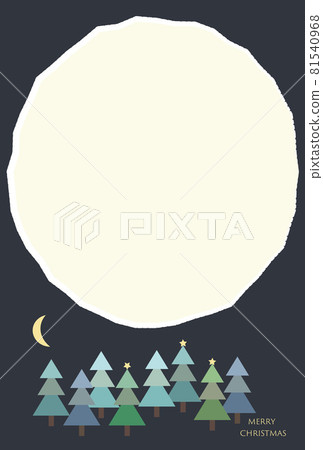 聖誕樹和夜空的插圖 聖誕樹和夜空的插圖 81540968