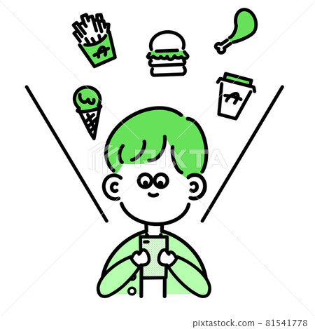 要求送餐的男性簡單圖標 要求送餐的男性簡單圖標 81541778