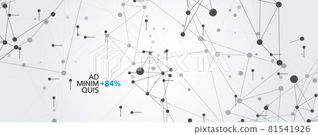 Line connect. Science technology concept. Social network. Data science technology vector background 81541926