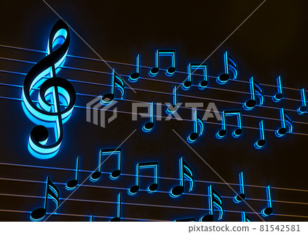 Music background design.Musical writing. 81542581