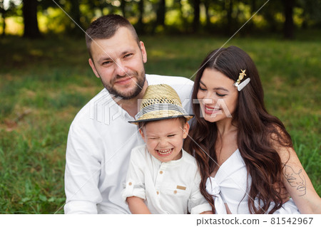 Picture of cheerful young caucasian female and 81542967