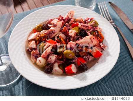 Seafood salad Salpicon de marisco 81544053