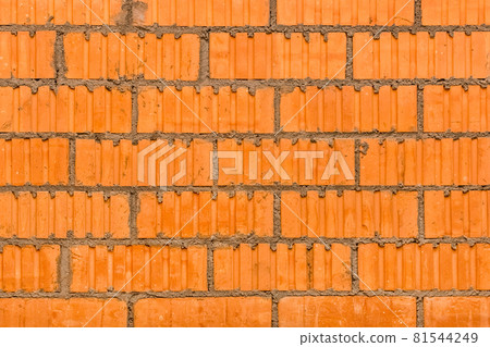 Masonry brown building brick, orange abstract wall texture with blocks construction background Masonry brown building brick, orange abstract wall texture with blocks construction background 81544249