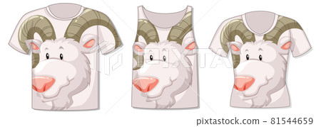 Different types of tops with goat pattern 81544659