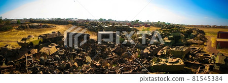 Tank and other war vehicles Cemetery in the Asmara, Eritrea, Tank and other war vehicles Cemetery in the Asmara, Eritrea, 81545384