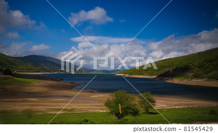 Landscape of Mavrovo national park with mountain and lake, FYR Macedonia Landscape of Mavrovo national park with mountain and lake, FYR Macedonia 81545429
