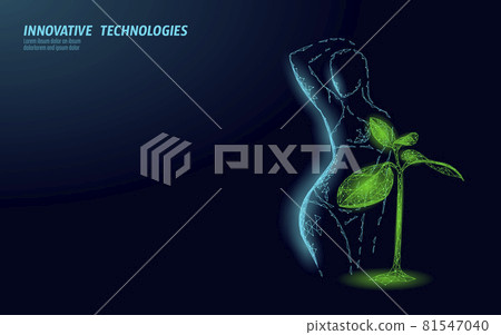 Woman slim shape silhouette low poly. Fitness beauty girl graceful body. Weigh lose nutrition supplement banner template vector illustration Woman slim shape silhouette low poly. Fitness beauty girl graceful body. Weigh lose nutrition supplement banner template vector illustration 81547040