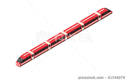 Isometric Passenger Train Composition 81548079