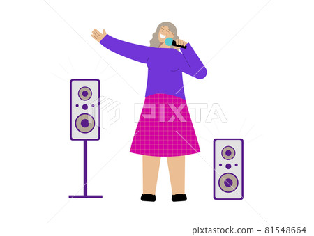 Singing Woman Composition 81548664