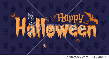 Illustration of the card of the Halloween 81550004