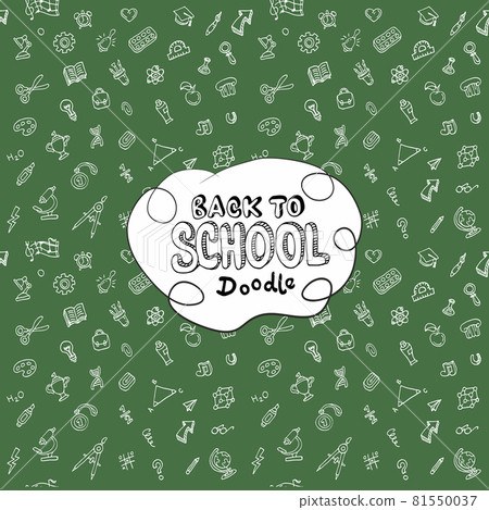 Back to school concept. Education doodle icons Back to school concept. Education doodle icons 81550037