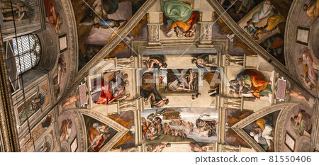 interiors and details of the Sistine Chapel, Vatican city interiors and details of the Sistine Chapel, Vatican city 81550406