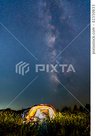 "Yamanashi Prefecture" Camping with a beautiful starry sky 81550633