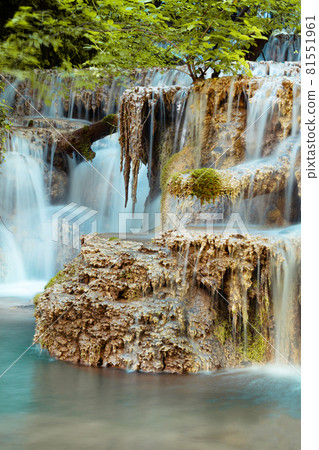 Turquoise water of Krushuna waterfalls, Bulgaria Turquoise water of Krushuna waterfalls, Bulgaria 81551961