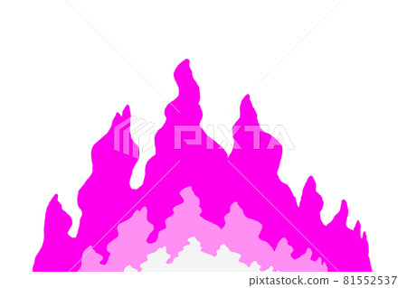 Pink flame line effect - Stock Illustration [81552537] - PIXTA