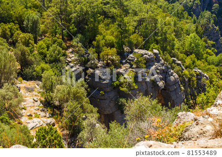 Tazi Canyon landscape in Manavgat Turkey. valley and cliff. Tazi Canyon landscape in Manavgat Turkey. valley and cliff. 81553489