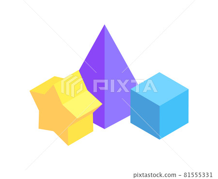 Geometric Figures Group, Color Vector Illustration Geometric Figures Group, Color Vector Illustration 81555331