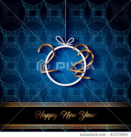 2022 Happy New Year background for your seasonal invitations, festive posters, greetings cards. 81555693