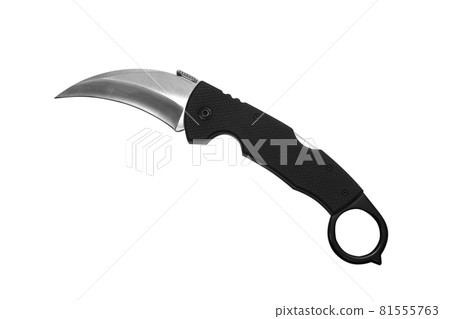 Pocket knife isolated on a white background 81555763