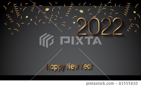 2022 Happy New Year background for your seasonal invitations, festive posters, greetings cards. 81555810