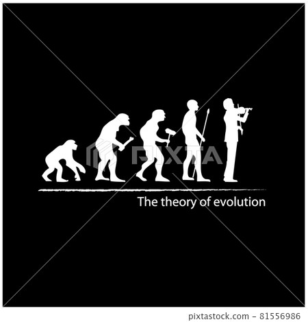 一個人已經進化成小提琴手的插圖 一個人已經進化成小提琴手的插圖 81556986