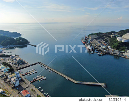 佐賀關港景色的鳥瞰圖 佐賀關港景色的鳥瞰圖 81559544