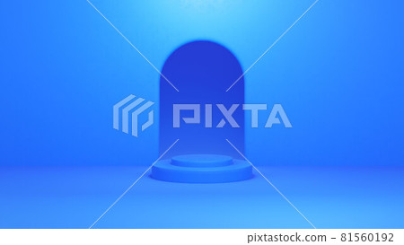 Business abstract 3DCG background / blue stage 81560192