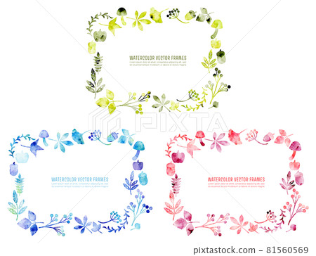 Simple plant illustration frame Simple plant illustration frame 81560569