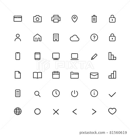 微型圖標集 81560619