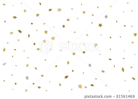 Gold star background. 3d golden stars confetti.... - Stock Illustration ...