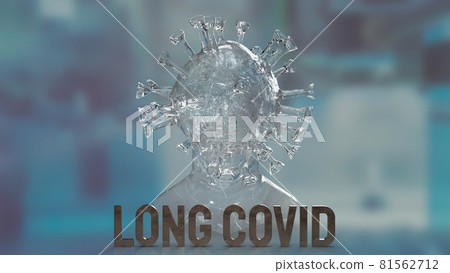 clear virus and word long covid for medical or sci concept 3d rendering clear virus and word long covid for medical or sci concept 3d rendering 81562712