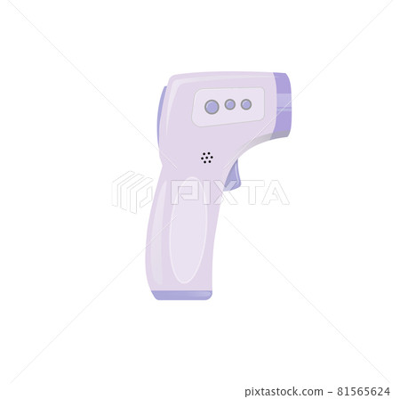 Vector illustration of an infrared thermometer gun vector Vector illustration of an infrared thermometer gun vector 81565624
