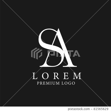 Initial Letter SA Logo Design Vector Template. Initial Letter SA Logo Design Vector Template. 81565629