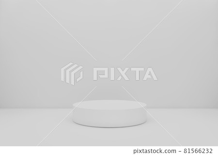 圓形底座_地板和牆壁 space_background_3DCG 81566232