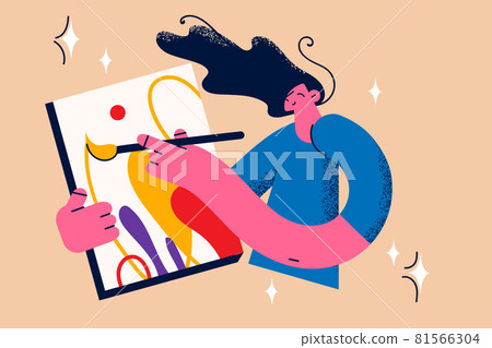 Painting, drawing and artwork concept 81566304
