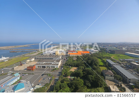 Pacific Ocean and Inubōsaki seen from Choshi Port Tower Pacific Ocean and Inubōsaki seen from Choshi Port Tower 81566557