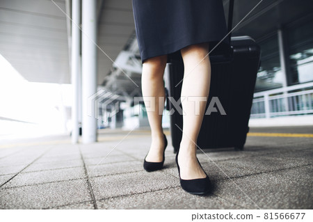 Carry case and woman Carry case and woman 81566677