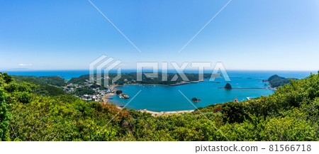 Izu Shimoda: Overlooking Shimoda Port from the top of Mt. 81566718
